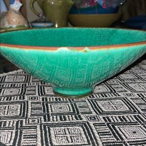 Elegant Green Ceramic Bowl